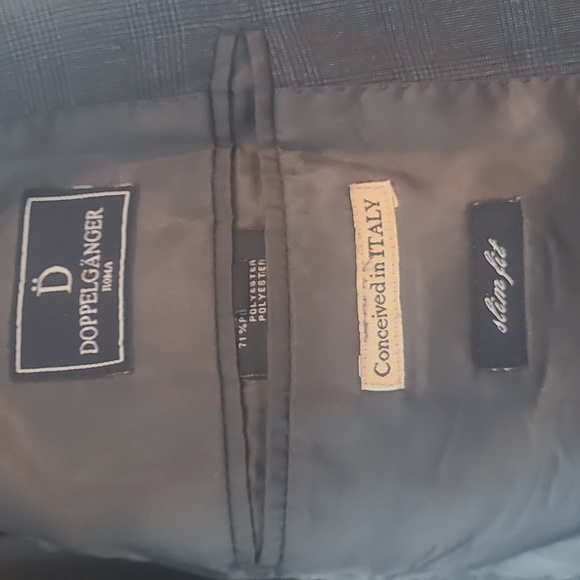 Doppelganger single-breasted blazer Prince of Wales design Large - Made in Italy - Picture 3 of 3